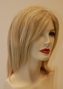 blonde wig at Brigitte's wig boutique